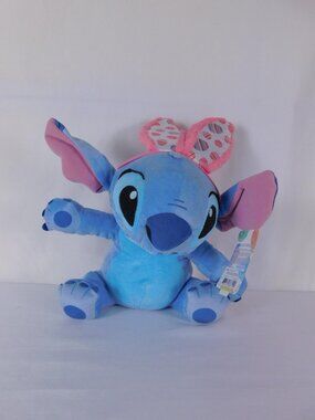Disney Stitch Blue Plush Stuffed Toy Small Bunny Ears Easter 2022 Tag Just Play